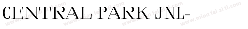 Central Park JNL字体转换